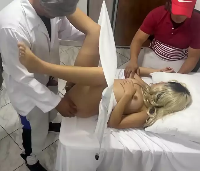 JAV Wife's Doctor Appointment Turns into a Hot Threesome with NTR Twist!