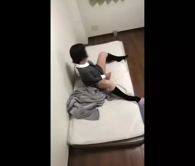 Caught in the Act! Naughty High School Girl Masturbates in Secret