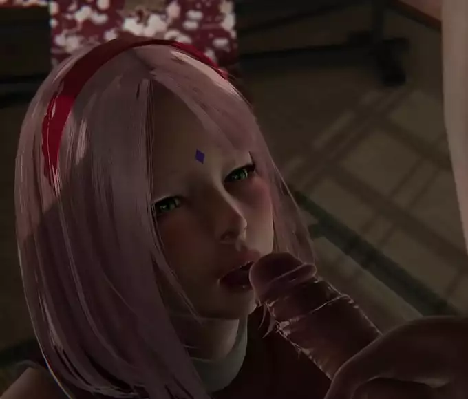 Unleash Your Desires with Sakura's Seductive Sucking in Uncensored Naruto 3D Hentai!