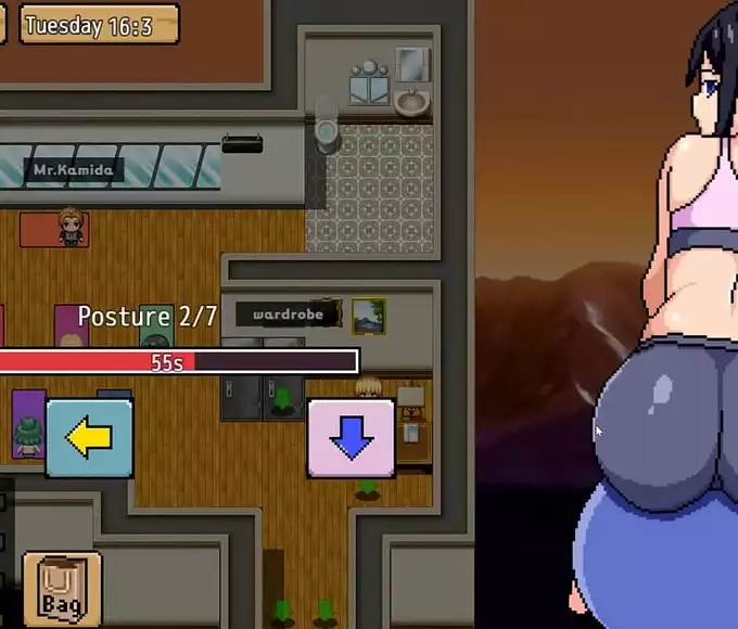 Relieve Stress with a Hot Yoga Teacher in Life Pressure HENTAI Game Ep