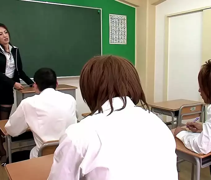 JAV Enchantress' Kinky Hospital Escapade with Students' Memorable Cocksucking