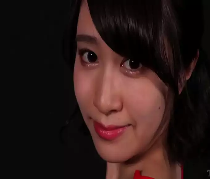 Revealing Her Luscious Curves in Red: A Lady's Sizzling Seduction!