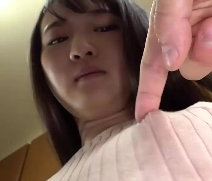 Hot Japanese teen discovers the pleasure of her wet pussy