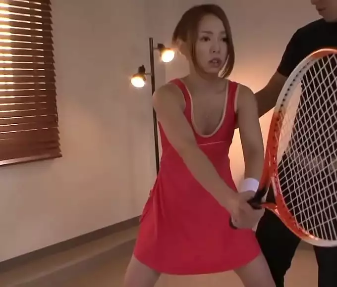 Tennis Practice Turns Into A Steamy Threeway: Two Men Can't Get Enough Of This Beautiful Enchantress