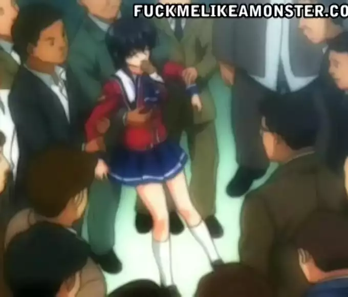 Japanese Beauty Irresistibly Devoured By A Harem Of Hard Dicks!