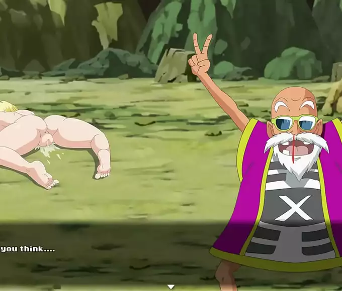 Squirt For Sluts - Dragon Ball Hentai Game Parody With Squirting Android 18 And Old Pervert
