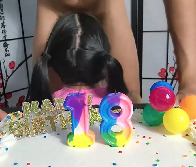18 and Naughty! My Favorite Cheating Student Celebrates Her Birthday with a Secret Affair